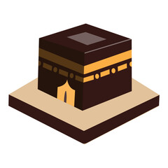 Kabah Hand Drawing, Kabah Illustration