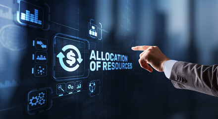 Allocation of Resources. Marketing Planning Strategy Concept. Business Technology - 791466127