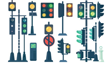 Green color signal on traffic light allowing driving