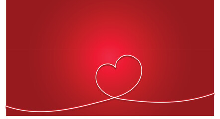 Red background with heart