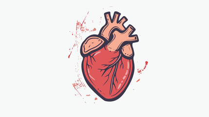 heart icon. Medical and health care design. Vector gr - obrazy, fototapety, plakaty