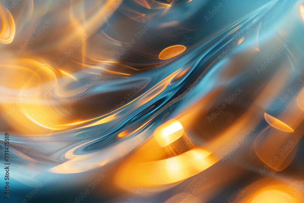 Poster abstract background with reflections and caustics. hi-tech. futuristic background image. created wit