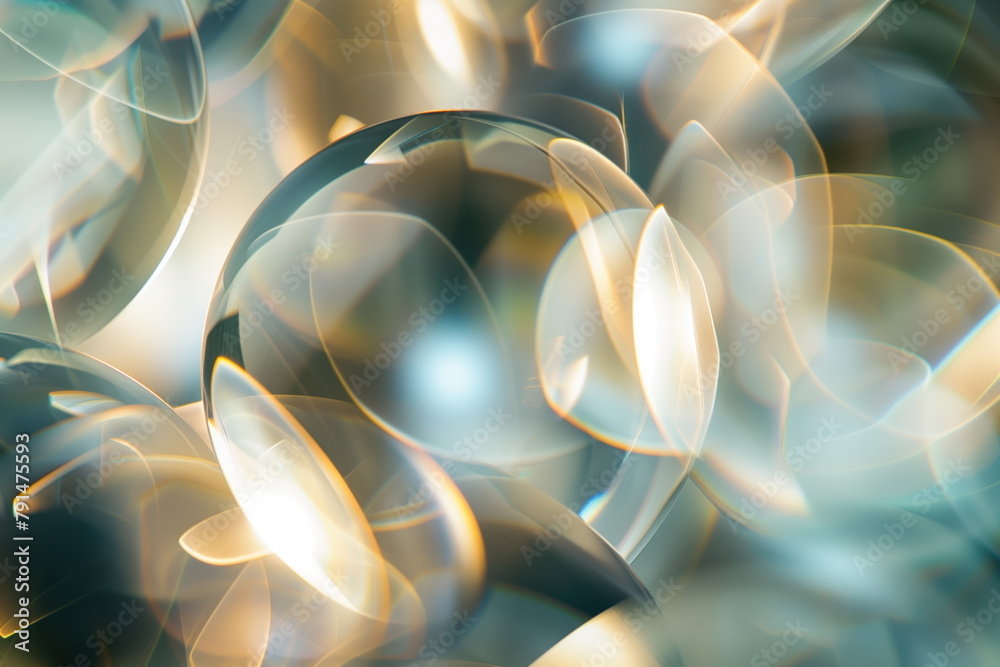 Poster abstract background with reflections and caustics. hi-tech. futuristic background image. created wit