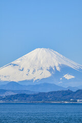 片瀬海岸からの富士山