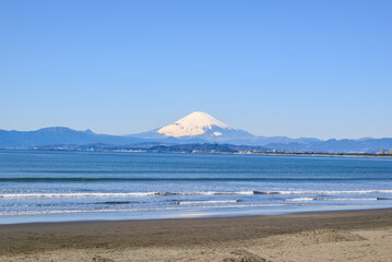 片瀬海岸からの富士山