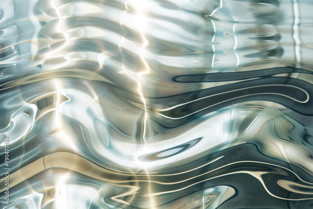 Poster abstract background with reflections and caustics. hi-tech. futuristic background image. created wit