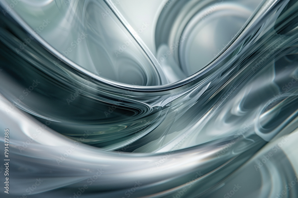 Poster Abstract background with reflections and caustics. Hi-tech. Futuristic background image. Created with Generative AI technology.