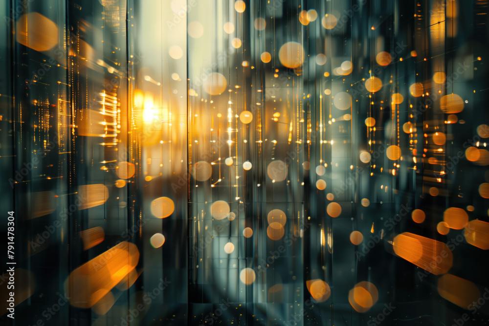 Poster abstract background with reflections and caustics. hi-tech. futuristic background image. created wit