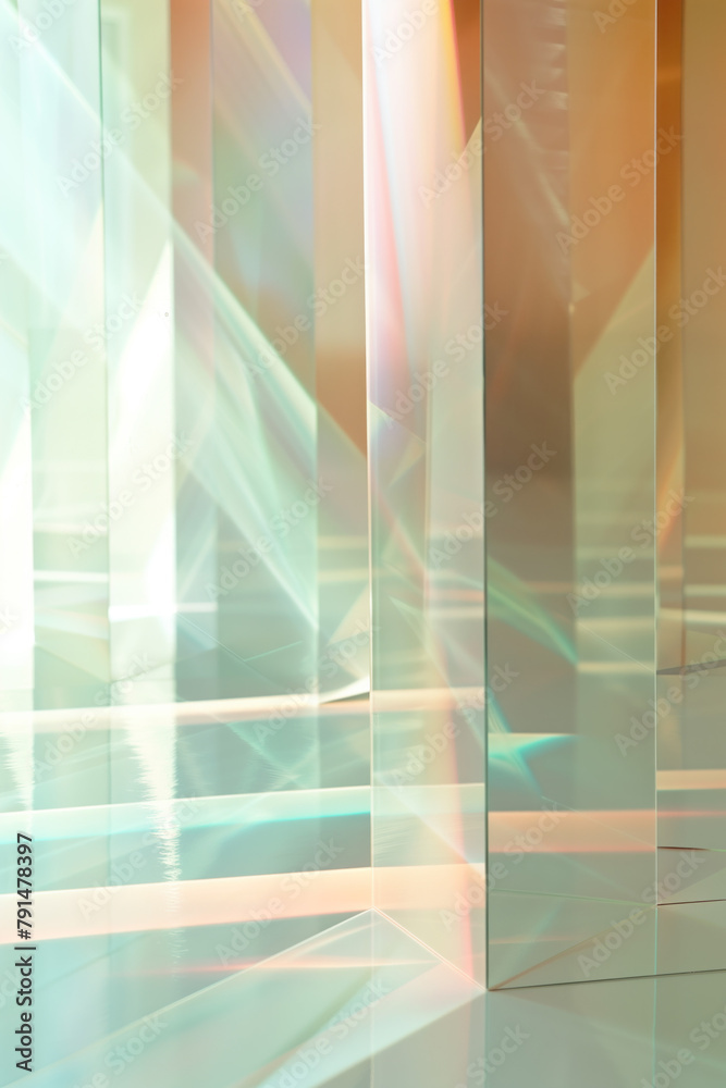 Poster abstract background with reflections and caustics. hi-tech. futuristic background image. created wit
