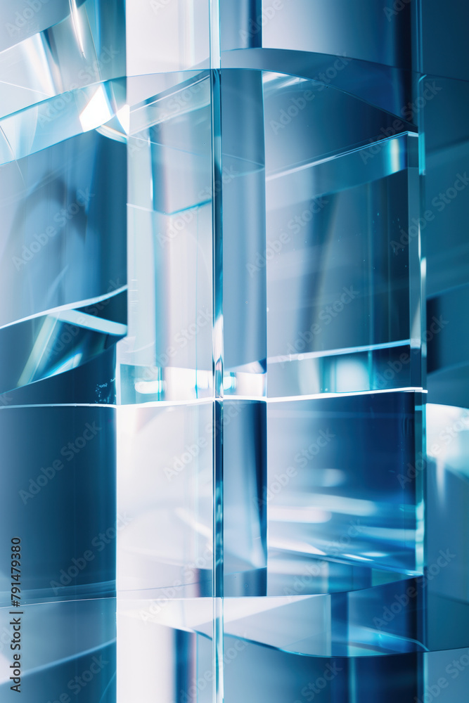 Poster abstract background with reflections and caustics. hi-tech. futuristic background image. created wit