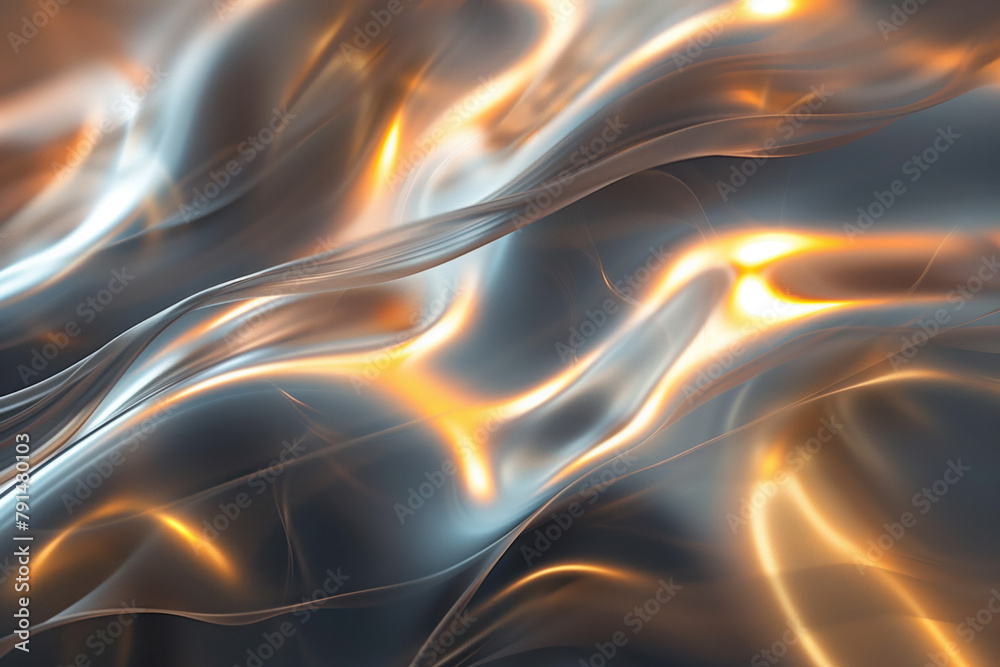 Poster abstract background with reflections and caustics. hi-tech. futuristic background image. created wit