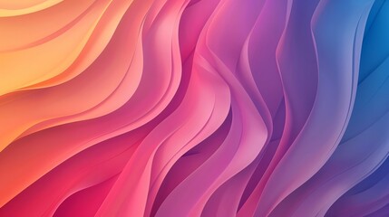 Vibrant Wavy Gradient Abstract Background