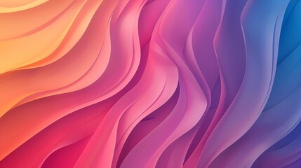 Obraz premium Vibrant Wavy Gradient Abstract Background