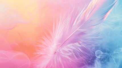 Obraz premium Ethereal Feather Softness Abstract Background