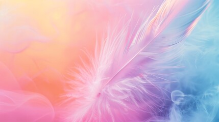 Ethereal Feather Softness Abstract Background