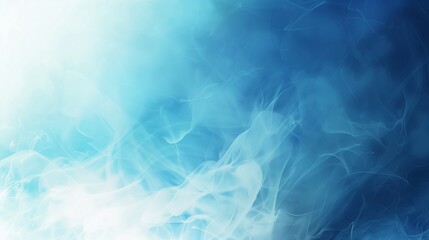 Ethereal Smoke Wisps in Blue Monochrome