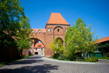 Gotycki zamek w Toruniu, Polska. Gothic castle in Torun, Poland
