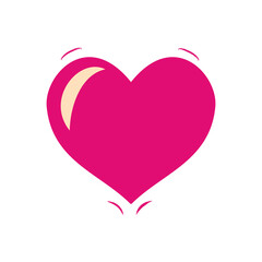 Beautiful and beautiful heart symbol. Love and affection icons for your wedding or valentine design needs. Soft romance