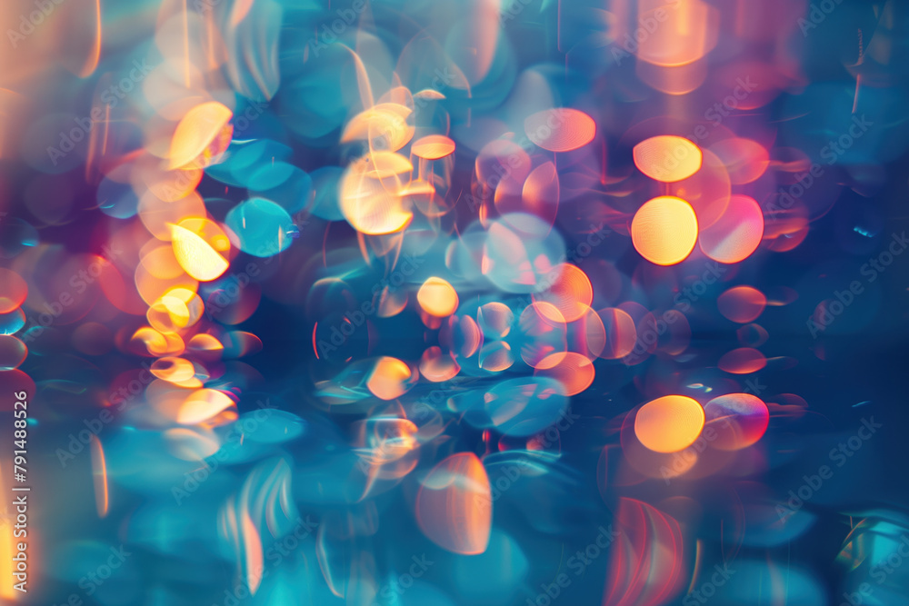 Poster abstract background with reflections and caustics. hi-tech. futuristic background image. created wit