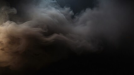Smoke Brown dark fog mist background. smoke cloud field dust Background