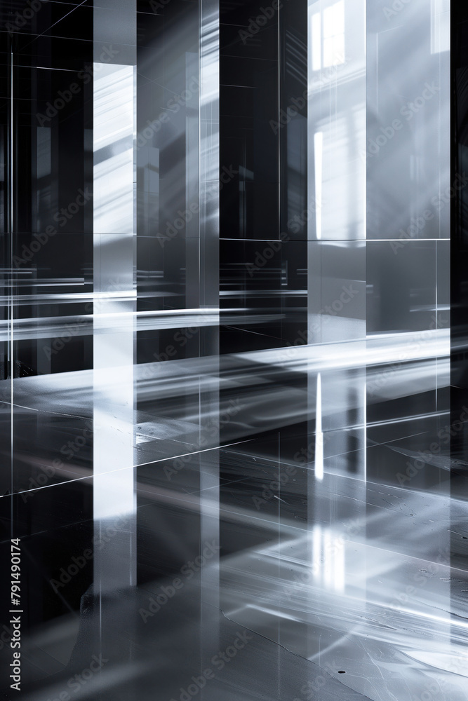 Poster abstract background with reflections and caustics. hi-tech. futuristic background image. created wit