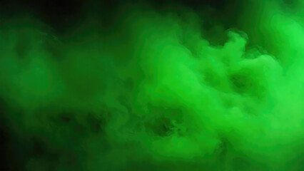 Obraz na płótnie Canvas Smoke Green dark fog mist background. smoke cloud field dust Background