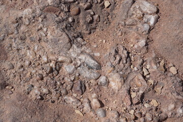 Closeup of rocks in Red Canyon, Geological nature park, near Eilat, Israel