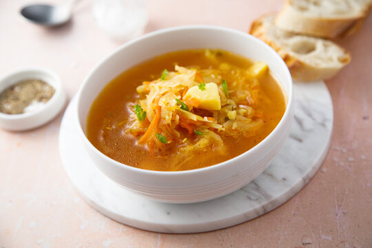 Homemade sauerkraut soup