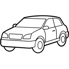 car isolated on white background