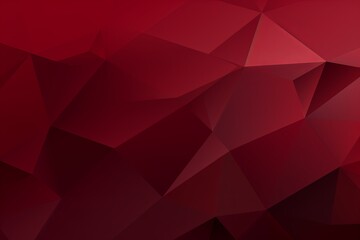 Maroon abstract background with low poly design, vector illustration in the style of maroon color palette with copy space for photo text or product - obrazy, fototapety, plakaty