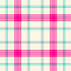Check plaid texture of fabric seamless textile with a pattern tartan vector background.