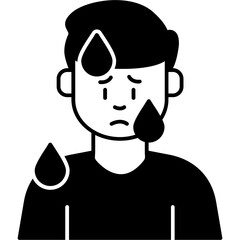 Male Sweating Icon