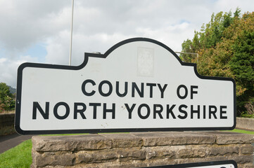 Sign on the North Yorkshire county border.