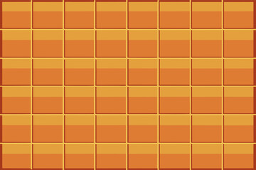 Seamless tileable pattern with squares in yellow and orange colors