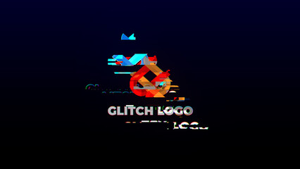 Glitch Logo Reveal AE