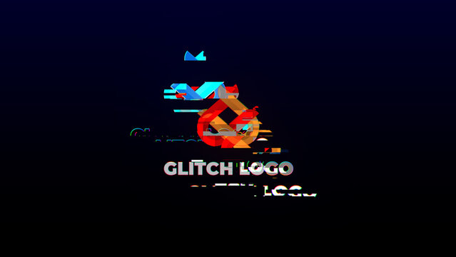 Glitch Logo Reveal AE