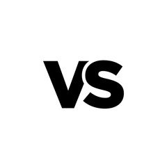 Letter V and S, VS logo design template. Minimal monogram initial based logotype.