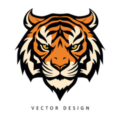 Fototapeta premium tiger minimalist elegant vector design isolated illustration