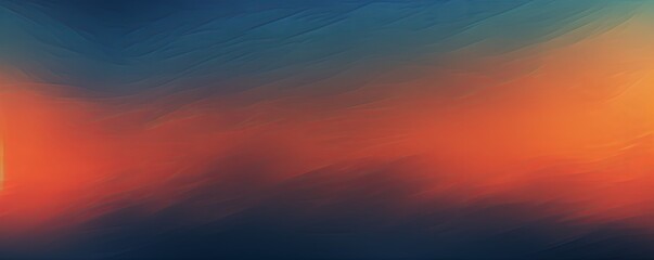 Orange and blue colors abstract gradient background in the style of, grainy texture, blurred, banner design, dark color backgrounds