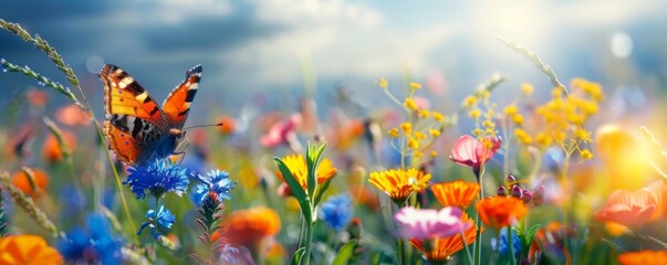 Fototapeta na wymiar field of flowers