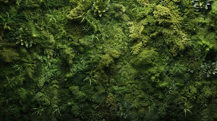Textured in mossy green Green moss backdrop - Powered by Adobe