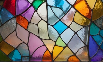 Colored stained glass for windows