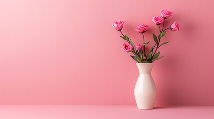 Soft pink hues celebrating Women's Day with an elegant setup, AI Generative.