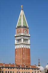 Fototapeta na wymiar The tower of Saint Mark in Venice. Italy