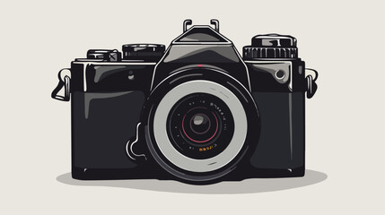 Photographic camera icon Vector illustration isolated - obrazy, fototapety, plakaty