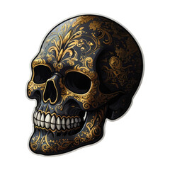 Skull head illustration