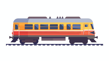 Railway icon. Flat illustration of railway vector icon