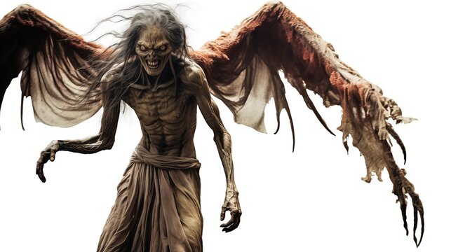 Illustration of an Aswang on a White Background