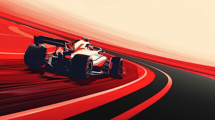 Obraz premium Formula 1 Illustration