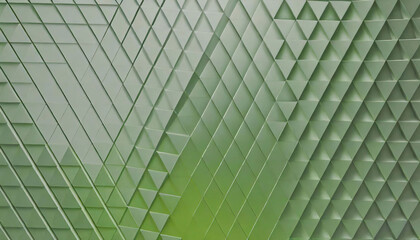 3D shiny wall tiles green triangular blocks elegance seamless abstract wallpaper modern architect background HD 4k 8k display